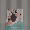 DrFinger Finger Ulnar Deviation Splint Brace, Finger Joint Deviation Orthopedic Corrector With Metal Bracket-Black-(Left-M)