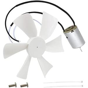 6’’ RV Vent Fan Motor & Fan Blade Replacement, 12V D-Shaft RV Vent Motor Compatible with Heng's, Elixir, Jensen, Jayco,Toyota Dolphin RV 2 Pack