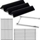 7637 17.5 Inches Grid Grates 7635 Flavorizer Bar with 69785 Burner for Weber Replacement for Spirit 200 Series, Spirit E-210, Spirit S-210 Spirit E-220, Spirit S-220 Cooking Gas Grills