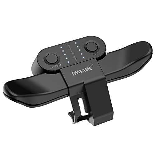 IWGAME Paddles for PS4, Back Button Attachment, Controller Accessories with TURBO & Memory Function, Plug And Play