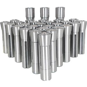 R8 Collet Set 1/32-1 Inch Fit for Various R8 Mill Spindle Taper Bore 0.0006 TIR 29 Pack