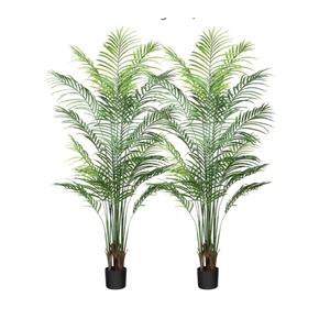 Artificial Areca Palm Tree 6FT - Fake Plants Indoor Faux Tropical Palm Potted Dypsis Lutescens for Home Office Decor Housewarming