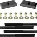 Richeer 1 InchLift Block Compatible With 1999-2019 Silverado 1500 GMC Sierra 1500, 1'' Rear Leveling Lift Kits with Extended Square U-Bolts Raise The Rear of Your Pickup By 1''
