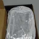 16 Pieces Clear Makeup Bags Bulk, TSA Approved Toiletry Bag for Travel, PVC Waterproof Cosmetic Pouches Clear Pouch with Zipper for Men and Women Carry-on Travel Essentials Cosmetic Bags (White-M)