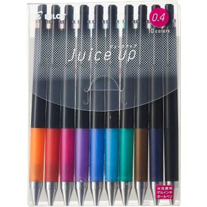 Pilot Knock Gel Ink Extra Fine Ballpoint Pen, Juice Up 04, 10 Color Assorted (LJP200S4-10C)