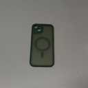 CANSHN Magnetic for iPhone 14 Plus Case, Upgraded [Full Camera Protection] [Compatible with Magsafe] [Translucent Matte] Shockproof Protective Phone Case for iPhone 14 Plus 6.7" - Deep Green