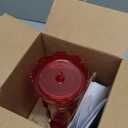 BOLITE Glass Hummingbird Feeders for Outdoors Hanging, Built-in Ant Moat, 4 Bee Guard Feeding Ports with Perches, Leak Proof, 15 Ounces, Stars Decor, Red, Gifts for Women Men, Gifts for Mom Dad