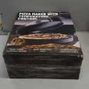 Bakers Friend Pizza Maker Electric with Temperature Control, Indoor Quesadilla Maker, 12 Inch Electric Pizza Maker Machine for Home, Pizza Cooker, 1400W, Graphite