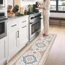 DEXI Kitchen Floor Mats Cushioned Anti Fatigue Runner Rug, 24x87 Beige