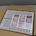 SNSLXH 5 Pack Stackable Closet Storage Basket, Multifunctional & Foldable Closet Organizer for Bathroom Kitchen Laundry Room Wardrobe Storage, Space-Saving Clothes Storage Drawer Organizer, White