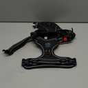 PHOEPET Reflective Dog Harness Large Breed Adjustable No Pull Vest with with Handle 2 Metal Rings 3 Buckles [Easy to Put on & Take Off](L, Black)