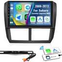 9 Inch HD Touch Screen Car Radio Stereo for Subaru Forester Impreza WRX 2008-2012 with Apple CarPlay Android Auto Bluetooth Car MP5 Player Mirror Link FM Radio USB SWC + Backup Camera