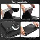 BlueSwan Matte Case for MacBook Pro 14 M5 M4 M3 M2 M1 Pro/Max 2026-2021, Compatible A3426 A3427 A3434 A3401 A3112 A2992 A2918 A2779 A2442, Hard Shell Protective Cover, Space Black Clear