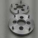 ECCPP 2PCS 4 Lug 1 inch Wheel Spacers Adapters 4x4 to 4x156 10x1.25 64mm Compatible with 2008-2010 for Outlaw 450 2008-2017 for Outlaw 50 2007-2014 for Outlaw 90 (2x silver)