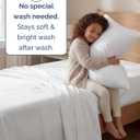 Twin Size 3 Piece Sheet Set - Comfy Breathable & Cooling Sheets - Hotel Luxury Bed Sheets for Women & Men - Deep Pockets, Easy-Fit, Extra Soft and Wrinkle Free Sheets - White Oeko-Tex Bed Sheet Set