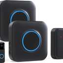 Satisure Wireless Doorbell Chime Video Doorbell Extender - Compatible with Blink Video Doorbell and Blink Video Doorbell (2nd Gen) (1 Video Doorbell Extender 2 Receiver (Black)