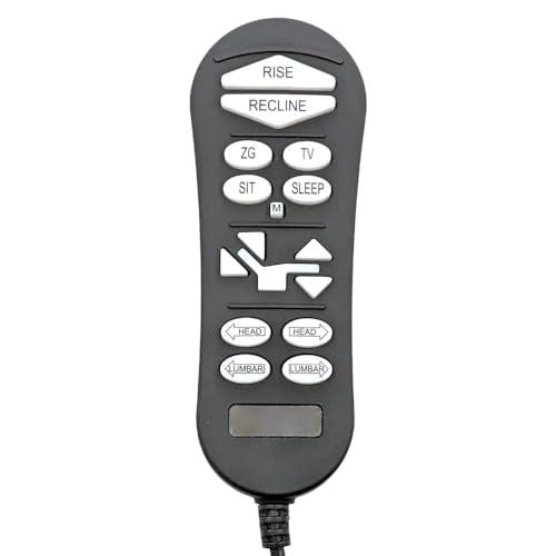 ZK3200-HC 5 Pin Lift Chair Remote Only Fit for 4 Motors Golden and Ultra Comfort Chairs with 16 Button Remote (Include SIT or Home, Lumbar, Headrest, Twilight), Hand Control 2-Year Replacement