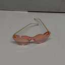 FEISEDY Heart Shaped Sunglasses, Fashion Love Eyeglasses for Women UV400, Cutting Lens Sun Glasses B4130 (Pink)