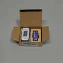 ESPOO Pulse Oximeter with 20 Memory, Oxygen Monitor Fingertip 4 Color TFT Display(SPO2), Alarm & Brightness Adjustable, Batteries & Lanyard Include(White&Black)