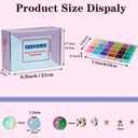 3000pcs 6mm Glass Beads DIY Craft Kit - Beads Bracelet Kit, DIY Beads Jewelry Kit, 72 Color Box Vibrant Beaded Supplies for Jewelry Making, Necklace Bracelet Crafting, String Art & Home Decor