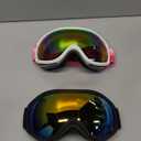 FMY Ski Snowboard OTG Goggles,Anti Fog UV400 Protection Skiing Snowmobile Goggles for Men Women Youth