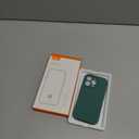 Liquid Silicone Case for iPhone 16 Pro Compatible with Magsafe, Fall Engraved Floral Design Shock Proof Heavy-Duty Protection Hard Phone Case for Women Girls, Midnight Green