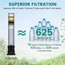 FEELSO Kitchen Faucets, Upgraded Filter Water Kitchen Faucet with Pull Down Sprayer, Brushed Nickel Stainless Steel High Arc 1 Or 3 Hole Kitchen Sink Faucet for Remove Lead, Chlorine, Bad Taste & Odor