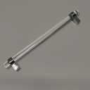 10 Pack Glass Cabinet Pulls, Drawer Pulls and Knobs Crystal Dresser Handles(3 Inch Hole Center), Polished Chrome