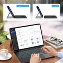 Surface Pro 12 Keyboard for Microsoft Surface Pro 12" Device 2025, 7-Color Backlits Type-Cover Bluetooth Wireless Magnetic Ultra Slim Keyboard with Multi-Touch Trackpad, USB-C Rechargeable Battery