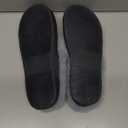 NineCiFun Women's and Men's Memory Foam House Slippers, Faux Fur Lined Indoor Fuzzy Slippers with No-slip Sole, Slip on Suede Home Shoes, Warm Winter Gift for Women & Men (9-10 Women/7-7.5 Men, Black)