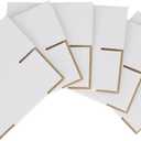 4x4x4 inches Shipping Boxes 30 Pack, Kraft Corrugated Small Cardboard Boxes for Mailing Packing, White