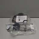 TAILI Double Layer Soap Holder, Drill-Free Bar Soap Dish Tray Suction Cup, Draining for Shower Wall, Bath Storage, Rustproof Stainless Steel Sponge Holder for Tub, Kitchen, Black (5.7" * 10.1")