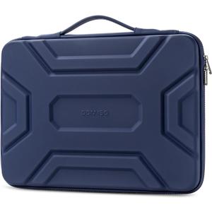 DOMISO 14-inch Laptop Sleeve with Handle Shockproof Computer Bag Waterproof EVA Protective Carrying Case for 14" HP Dell Asus Lenovo Laptop, Dark Blue