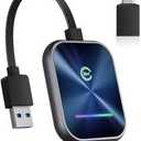 Upgraded Wireless CarPlay Adapter - Fast Auto-Connect, Stable Connection, Mini Size Plug & Play Adapter for iPhone & Android Auto Compatible Cars