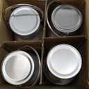 Volhoply 20oz Uninsulated Single Walled Water Bottle 4 Pack, Stainless Steel Reusable Water Bottles with Handle, BPA Free & Plastic Free 18/8 304 Metal Water Bottles for Camping, Hikers, Cyclists