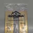 HOMOTEK 2 Pack 150mm Flush Sliding Closet Door Pulls, Recessed Finger Pulls for Sliding Barn Bypass Door Handles, Cabinet Drawer Rectangular Invisible Pull- Small Size 6 in, Brushed Gold