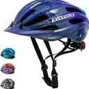 Exclusky Kids Bike Helmet with LED Light  Adjustable Multi-Sport Youth Helmet for Boys & Girls, Ages 5-12, Fits 50-57cm, Cycling Safety Gear (One Size)