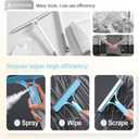 Shower Squeegee for Glass Doors All-Purpose Window Squeegee for Tile Shower Walls Mirror Bathroom Car Window Cleaning (Yellow)