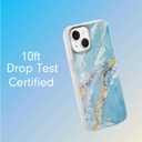 Sonix Case for iPhone 14 Plus | Compatible with MagSafe | 10ft Drop Tested | Ice Blue Marble