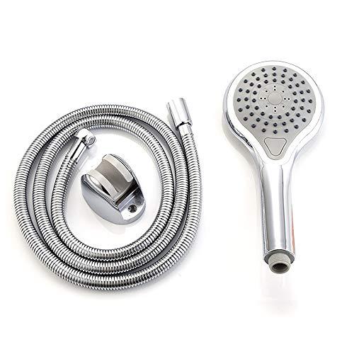 Handheld Shower Head High Pressure 3 Spray Settings Massage Spa Detachable Hand Held Showerhead Chrome Face,M (Size : L) ()