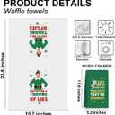 2 Pcs Ultra Soft Elf - Themed Dish Towels, Playful Seasonal Decor Absorbent Decorative Waffle Weave Bath Towel Kitchen Dish Guest Towels for Kitchens Homes Bathrooms Restaurant Hotel Cafe (Multicolor 339)