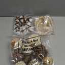 25 Pcs 3.15 and 1.97 Inch Decorative Balls, 20.9 Inch Garland Wood Beads Rattan Wicker Balls with Spheres Orbs Filler for Garden Table Vase Bowl Filler Centerpiece(Wood,Wicker Rattan)