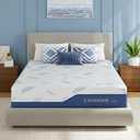 EGOHOME Plush King Size Mattress 14 Inch Memory Foam Mattresses Bed in a Box with Gel Foam and Removeable Fiberglass Free Cover for Cool Sleep and Back Pain Relief, CertiPUR-US Certified