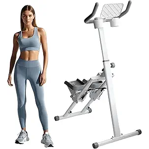 Stair Stepper Folding Vertical Aerobics Appliances Exercise Climber for at-Home Workouts Total Body Exerciser with Handle 242LBS Load with Pedal/Stand/Cup Holder, Step Angle Adjustable