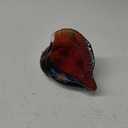 XMGZQ Hand Blown Glass Conch Figurines Ornament,Sea Animal Ornament for Home Decor,Sea Animals Collection for Birthday Gift,Red Glass Seashell (Db)