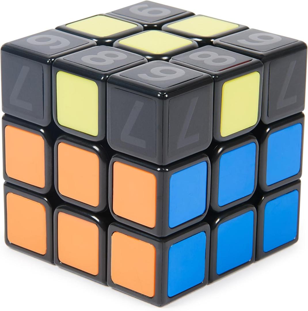 Rubiks Cube Coach Cube, Learn to Solve 3x3 Cube with Stickers, Guide, & Videos, Stress Relief Fidget Toy, Adult Toy Fidget Cube for Ages 8+ (Coach Cube 3x3 W/ Stickers)