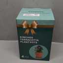 vensovo 6 Inch Terracotta & Clay Pots for Plant with Saucer - 4 Pack Medium Terra Cotta Planter with Drainage Hole, Flowerpot for Indoor Outdoor Plants, Crafts, Wedding Favor (Brown)