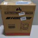Electric Fireplace Stove with 3D Flame Effect, 1000/1500W & Flame-Only Mode, 22 inch