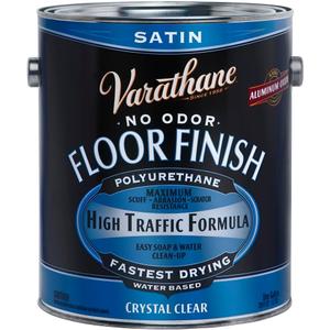 1 gal Rust-Oleum Brands 230231 Clear Varathane, Diamond Water-Based Interior Floor Polyurethane, Satin
