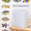 8 PCS 36 Grids Bead Organizer Box Plastic Box Clear Box Organizer 3600 Tackle Box Organizer Bead Containers Plastic Organizer Compartment Organizer Box Jewelry Earring Organizer (8 Pcs)